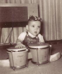 Ron 1.0 on bongos