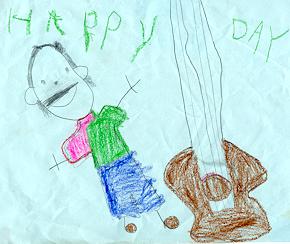 Drawing of Uncle Ron by nephew Jonathan